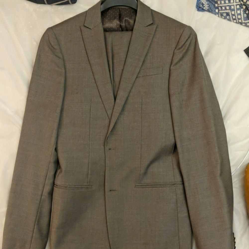 36 Reg Slimfit Custom Brown Suit JOE